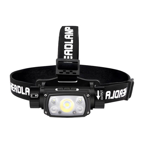 Superfire HE11 - Lampe frontale 640 lm, 20 W, support magnétique : noire