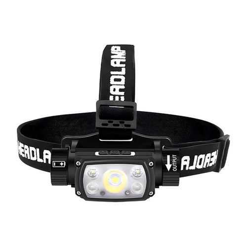 Superfire HE11 - Lampe frontale 640 lm, 20 W, support magnétique : noire