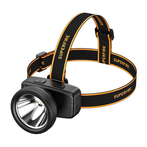 Superfire HL55 - Lampe frontale USB-C 150 lm, portée 270 m : noire