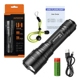 Superfire L6-H - lampe torche LED 15 W rechargeable USB-C, 5 modes - visuel 6