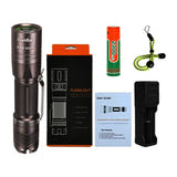 Superfire A6 - Lampe torche LED 555 lumens rechargeable : batterie 18650