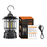 Superfire T51 - Lanterne de camping rétro rechargeable USB-C : molette réglage