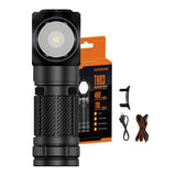 Superfire TH03 - Lampe torche et frontale 2 en 1, 460 lm, USB-C : bandeau frontal