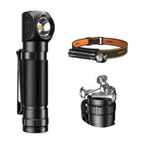 Superfire TH04-S - Lampe frontale 1000 lm USB-C, poignée amovible : détail