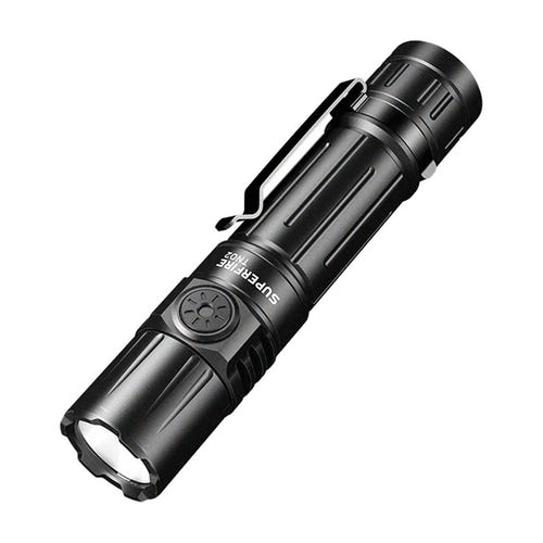 Superfire TN02 - Lampe torche 1800 lm USB-C, mode Moonlight : noire