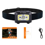 Superfire X30 - Lampe frontale 340 lm avec capteur et lumière rouge : profil