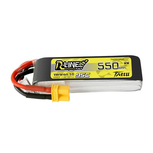 Tattu R-Line - Batterie LiPo 2S 550 mAh 95C XT30