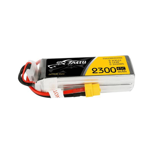 Tattu 2300 mAh 14,8 V 75C 4S1P - Batterie LiPo à prise XT60