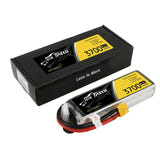 Tattu 3700 mAh 14,8 V 45C 4S1P - Batterie LiPo à prise XT60 : 3 700 mAh longueur 136 mm