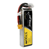 Tattu 3700 mAh 14,8 V 45C 4S1P - Batterie LiPo à prise XT60 : 3 700 mAh prise puissance