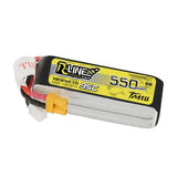 Tattu R-Line - Batterie LiPo 4S 550 mAh 95C 14,8 V : modélisme 4S vue face