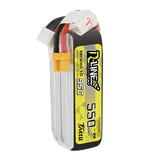 Tattu R-Line - Batterie LiPo 4S 550 mAh 95C 14,8 V : pack 4S câbles de sortie