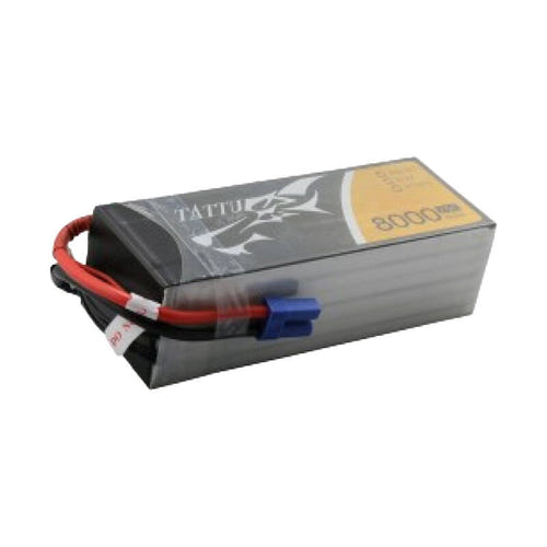 Tattu TAA80006S25E5 - Batterie LiPo 6S 8000 mAh 25C EC5 : professionnelle étiquette