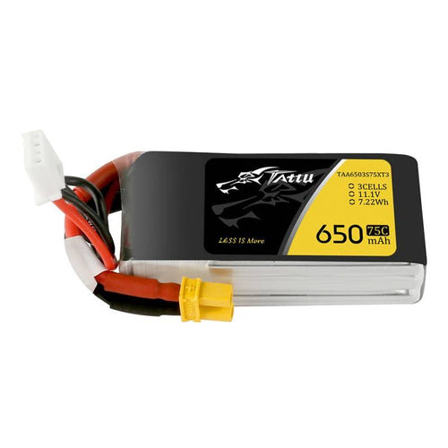 Tattu - Batterie LiPo 3S 650 mAh 75C XT30 (vue 1)