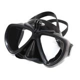 Telesin GP-DIV-GS2-BK - Masque de plongée avec fixation amovible pour caméra d'action : noir