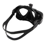 Telesin GP-DIV-GS2-BK - Masque de plongée avec fixation amovible pour caméra d'action : verre trempé vision sous marine