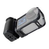 Telesin S6-FMS-36-TDJ - Boîtier aluminium avec poignée pour DJI Osmo Action 6 : déclencheur bascule dessus