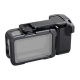 Telesin S6-FMS-36-TDJ - Boîtier aluminium avec poignée pour DJI Osmo Action 6 : galbée texturée