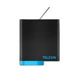 Telesin GP-BNC-801 - Chargeur 3 canaux et 2 batteries pour GoPro Hero 5/6/7/8 : 1 220 mAh incluses