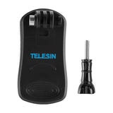 Telesin GP-JFM-003 - Fixation rotative 360° pour sac à dos et caméra sport : pince crantée large mâchoire