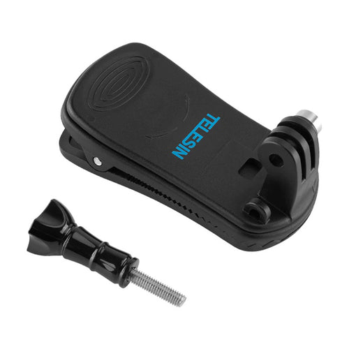 Telesin GP-JFM-003 - Fixation rotative 360° pour sac à dos et caméra sport