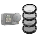 Telesin - Kit 4 filtres CPL/ND8/ND16/ND32 pour DJI Osmo Action 3/4/5 (vue 5)