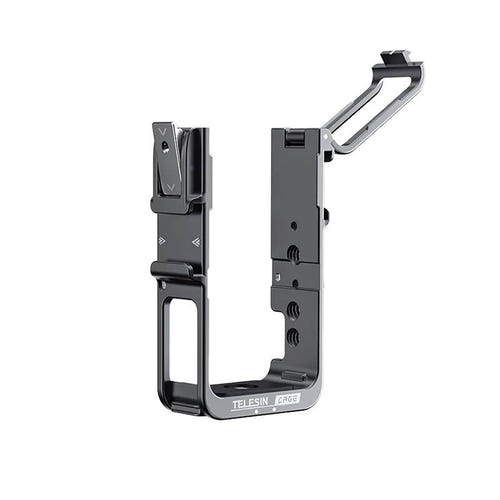 Telesin OA-FMS-003 - Cage métallique de protection pour DJI Action 2 : cadre aluminium noir profil