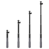 Telesin WSS-001 - Perche à selfie 232 à 654 mm avec rotule pour caméra d'action : poignée silicone antidérapante