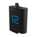 Telesin S0-ECB-02-TGP - Batterie 1750 mAh bleue pour GoPro Hero 12 / 11 / 10 / 9 : secours compacte