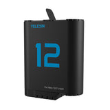 Telesin S0-ECB-02-TGP - Batterie 1750 mAh bleue pour GoPro Hero 12 / 11 / 10 / 9 : lithium