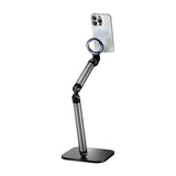 Telesin PCS46-BM - Support de bureau magnétique pour smartphone : bras articulé vue plongeante