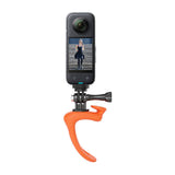 Telesin TLQ-007 - Support silicone multifonction pour caméras d'action, orange : fixation guidon vélo orange