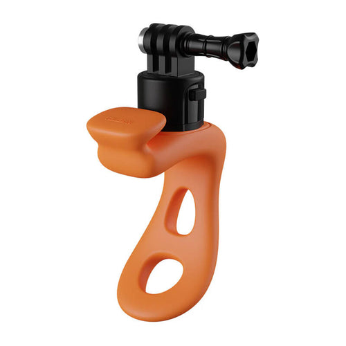 Telesin TLQ-007 - Support silicone multifonction pour caméras d'action, orange : caméra