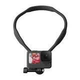 Telesin TE-HNB-003 - Support de cou POV pour caméra d'action et smartphone : sangles silicone antidérapantes