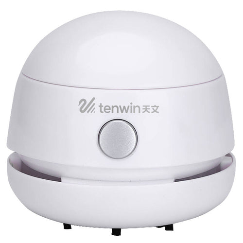 Tenwin 8052-2 - Mini aspirateur de bureau sans fil rechargeable, blanc - visuel 1