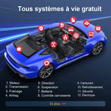 THINKCAR BD6 - lot de 10 scanners OBD2 Bluetooth, diagnostic tous systèmes : scanner OBD2 thinkcar bd6 boîtier ABS métal