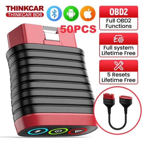 THINKCAR BD6 - Lot de 50 scanners OBD2 Bluetooth, 5 remises à zéro gratuites - visuel 1