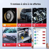 THINKCAR Lot de 10 adaptateurs THINKDIAG MINI avec câble - diagnostic OBD2 Bluetooth, tous systèmes : galerie 04
