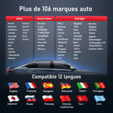 THINKCAR Lot de 10 adaptateurs THINKDIAG MINI avec câble - diagnostic OBD2 Bluetooth, tous systèmes : galerie 07
