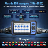THINKCAR MUCAR 682 - scanner OBD2 bidirectionnel, 20 réinitialisations, CAN FD : données en direct