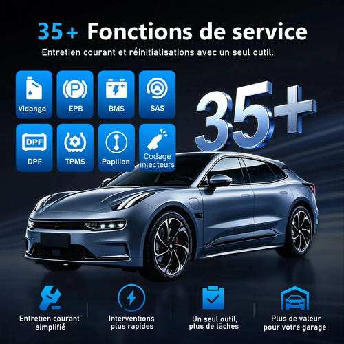 THINKCAR MUCAR 892BT PRO - Outil de diagnostic auto OBD2, codage ECU et tests actifs : écran 8 pouces