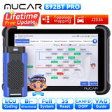 THINKCAR MUCAR 892BT PRO - Outil de diagnostic auto OBD2, codage ECU et tests actifs : vue face
