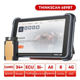 THINKCAR THINKSCAN 689BT - Valise de diagnostic OBD2, codage ECU et endoscope : écran 8 pouces