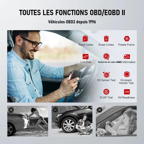 THINKCAR ThinkScan Plus S4 - valise de diagnostic OBD2, 5 systèmes et 3 réinitialisations au choix : galerie 06