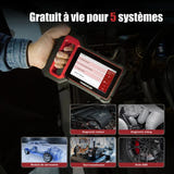 THINKCAR THINKSCAN PLUS S7 - valise de diagnostic OBD2 7 systèmes, écran 5 pouces : codes défaut