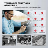 THINKCAR THINKSCAN PLUS S7 - valise de diagnostic OBD2 7 systèmes, écran 5 pouces : données direct
