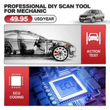 THINKCAR Thinktool Mini 2 - Tablette de diagnostic OBD2, écran 5,99 pouces et Android 10 : 2 Go 32 Go mini 2