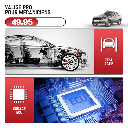 THINKCAR Thinktool Mini - Tablette de diagnostic OBD2 Android 10, écran 5,99 pouces - visuel 5