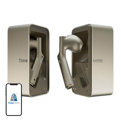 Timekettle W4 - Écouteurs traducteurs en ligne 43 langues, dorés