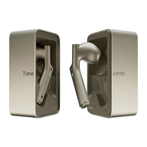 Timekettle W4 - Écouteurs traducteurs en ligne 43 langues, dorés : doré boîtier de charge